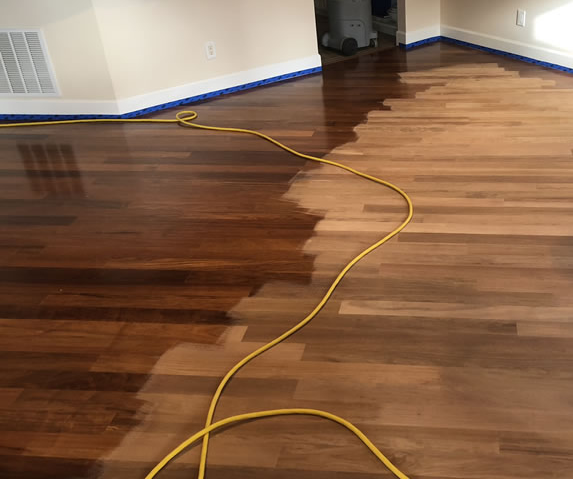 wood floor sanding and polishing